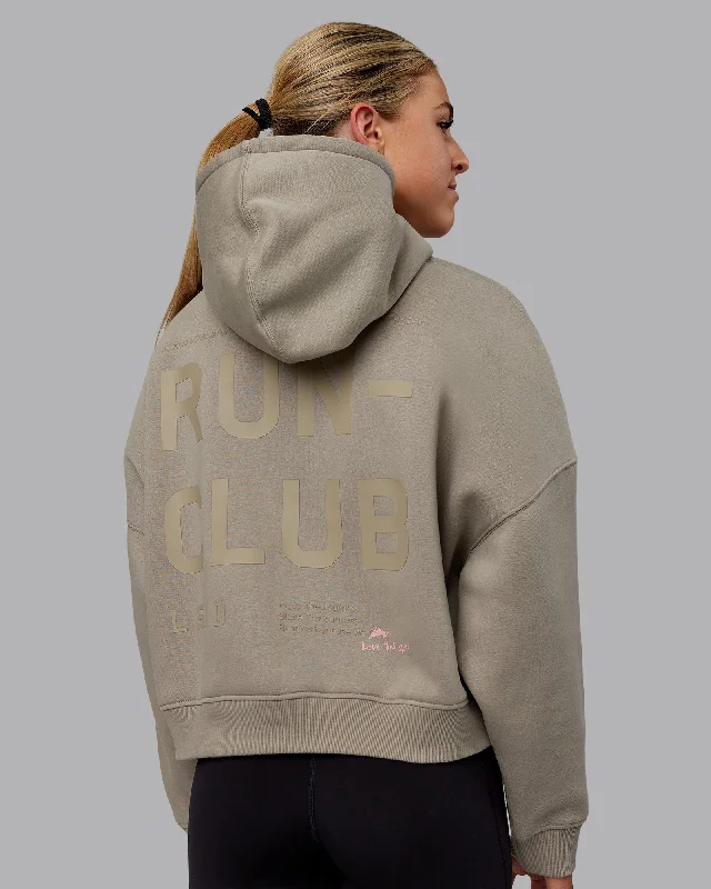 Hurry In Love The Run Hoodie - Elephant-Soft Elephant