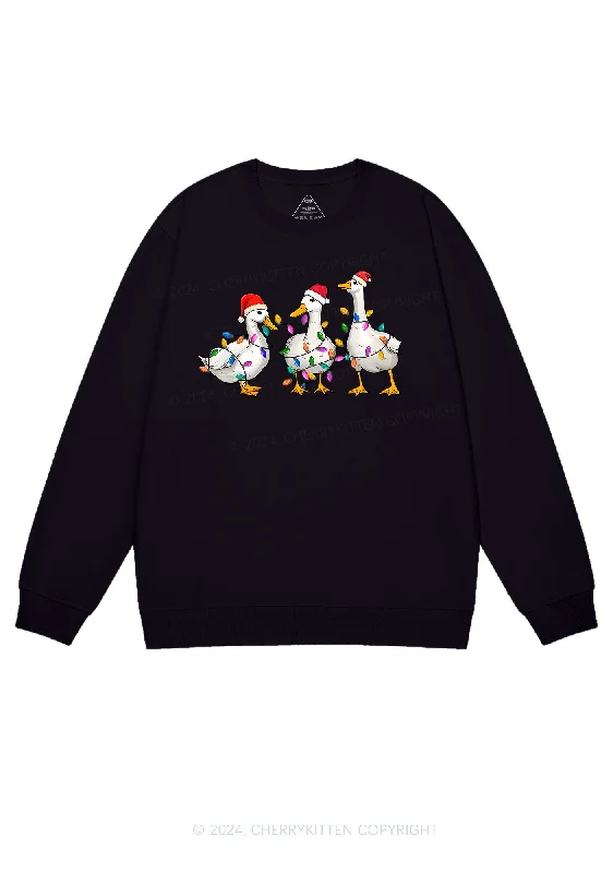 Online Deal Christmas Santa Duck Y2K Sweatshirt Cherrykitten