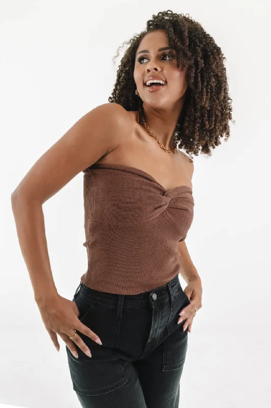 Reduced Rates Little Moments Tube Top - Brown