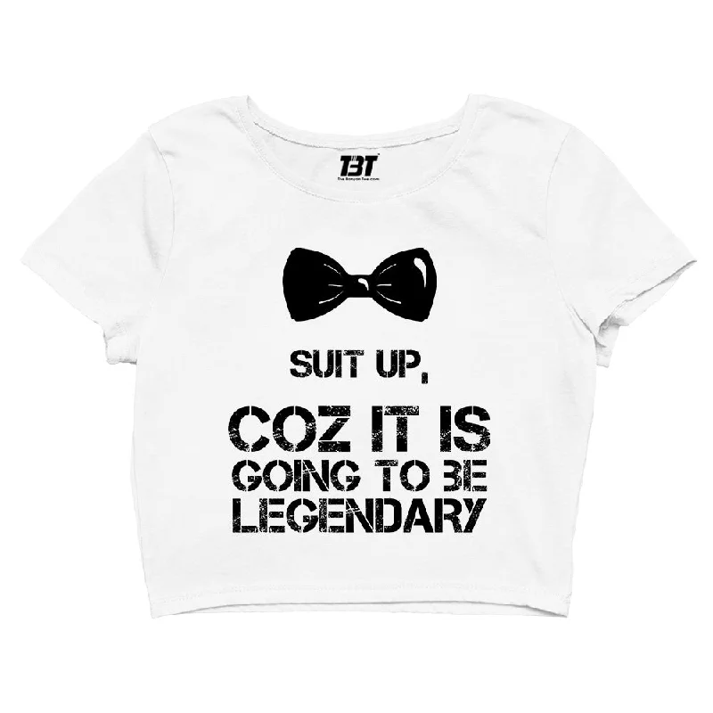 Weekend Extravaganza: Shop Now How I Met Your Mother Crop Top - Suit Up, Legendary Weekend Extravaganza: Shop Now How I Met Your Mother Crop Top - Suit Up, Legendary