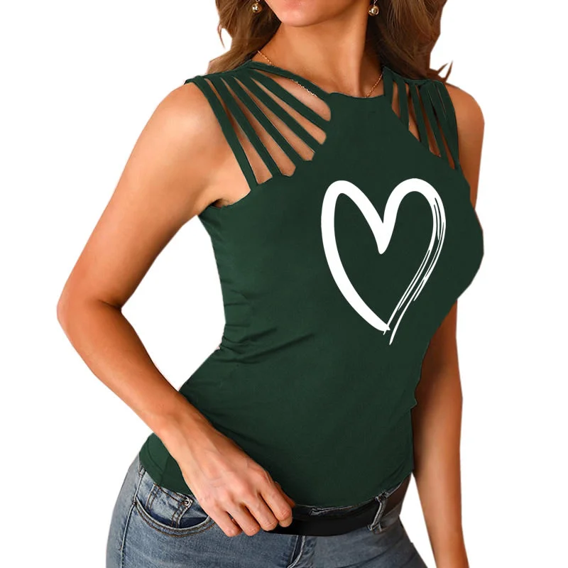 Unmissable Offer Dropshipping 2022  love Heart Valentine's Fashion Funny Custom logo Tshirt Tops sexy Sleeve Cute Off Shoulder shirts for women