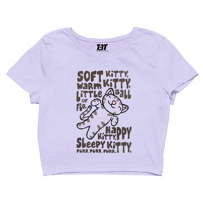 Act Fast The Big Bang Theory Crop Top - Soft Kitty