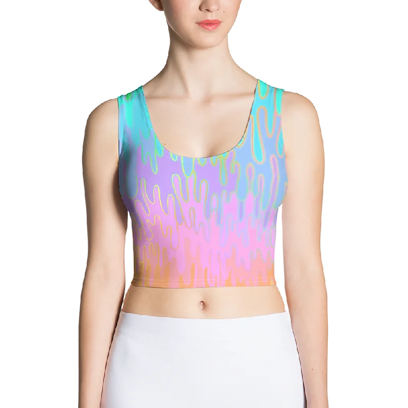 Sale Alert Rainbow Melt Crop Top