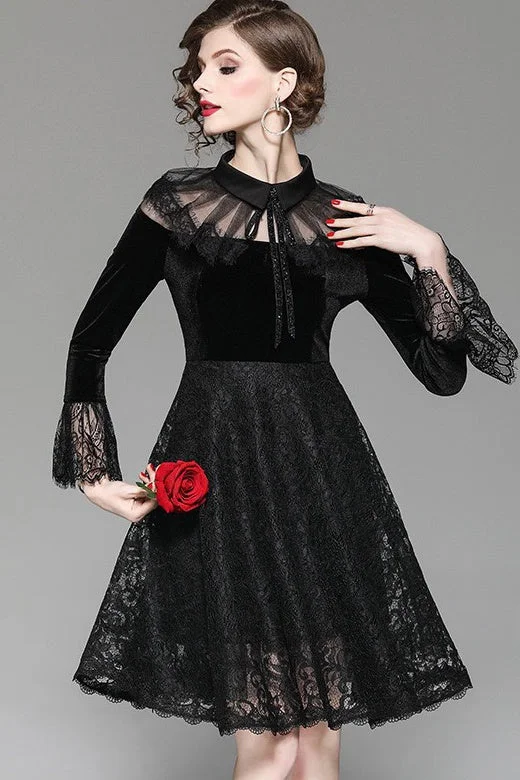 Special Buy Velvet and Lace Party Dress