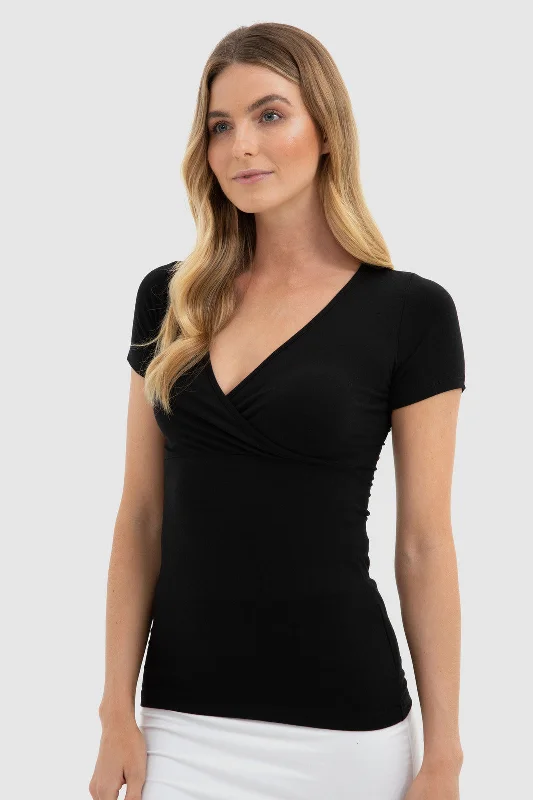 Price Blitz Daniella Cross Front Top - Black