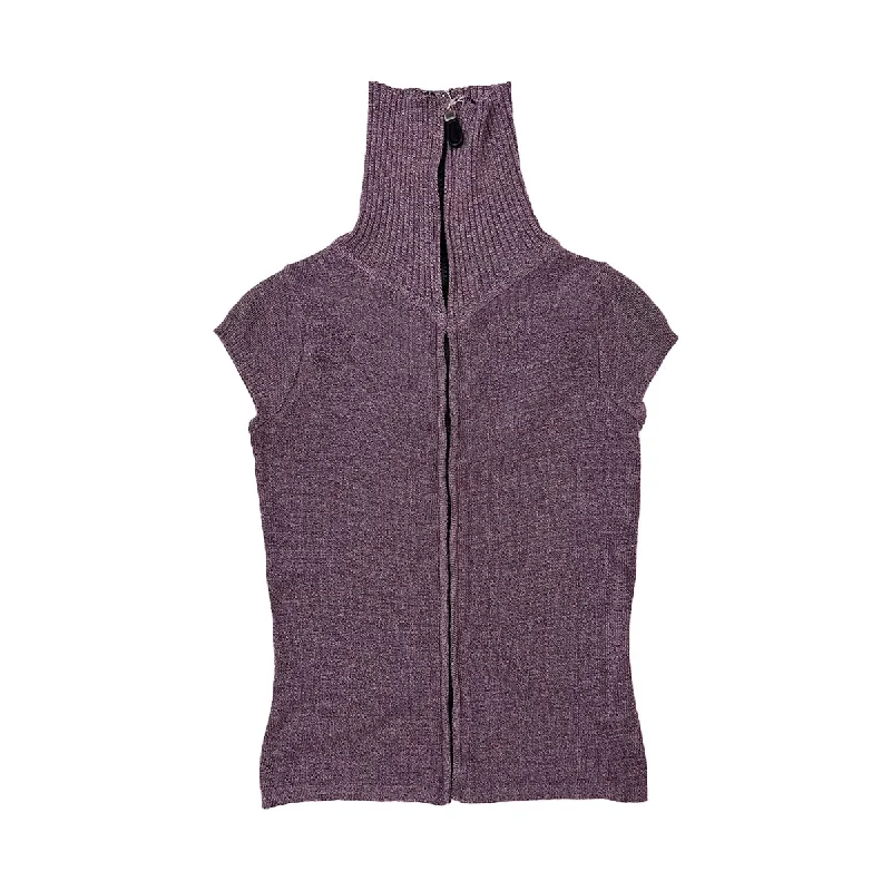 Weekend Deals That Excite Zip Up Turtle Neck Knit Vest