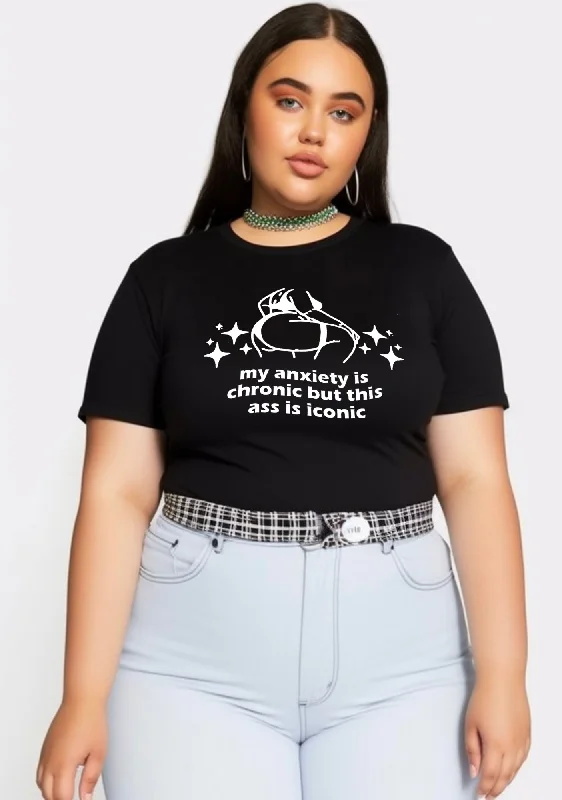Weekend Bargains to Celebrate Curvy Anxiety Chronic Ass Iconic Baby Tee