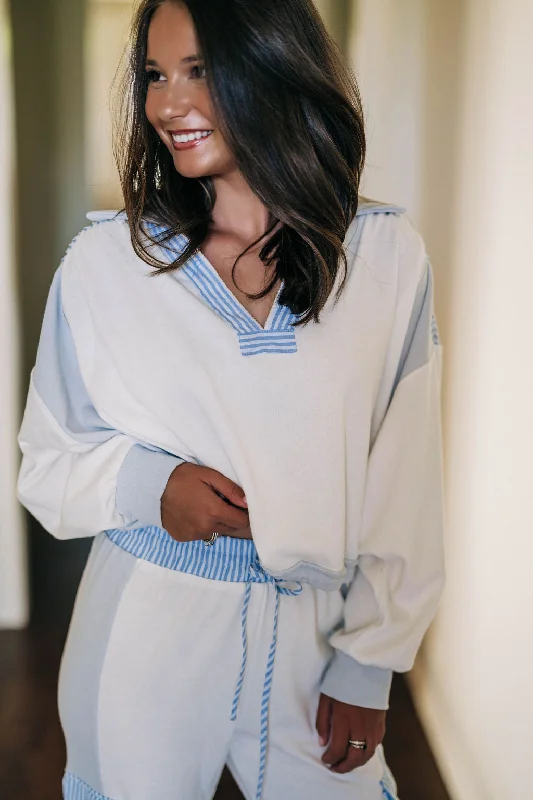 Friends and Family Sale Reese Top - Light Blue