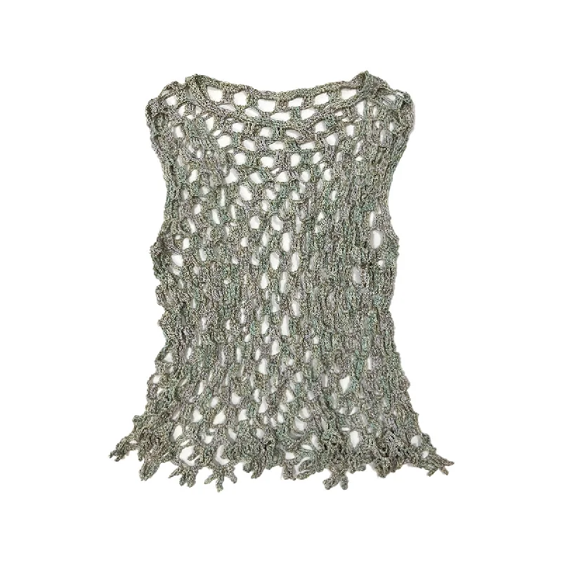 Weekend Specials to Love Crochet Openwork Vest