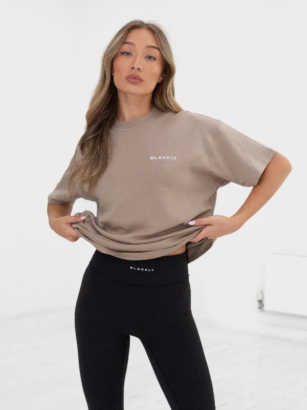 Low Prices Series Oversized T-Shirt - Washed Khaki