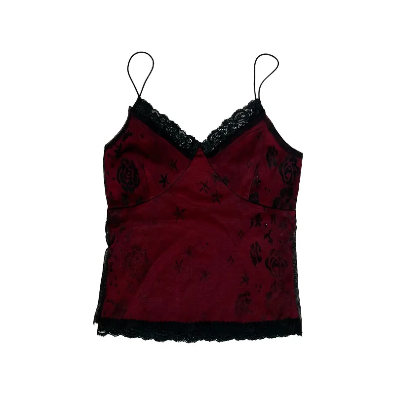 Weekend Specials to Indulge In Layered Sheer Lace Camisole