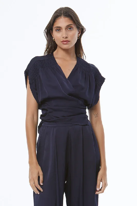 Weekend Bargains to Snag Wind Wrap Top // Midnight ~ NO RETURNS