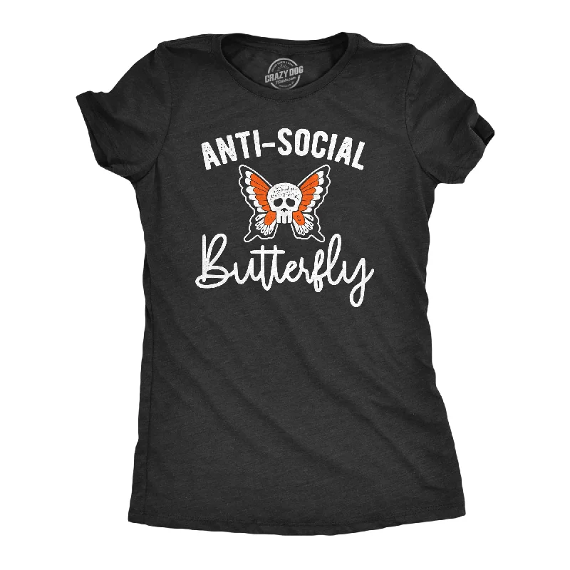 Daily Deals Anti-Social Butterfly Women's T Shirt