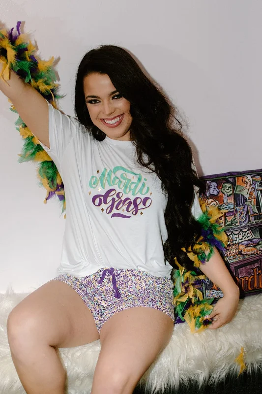 Exclusive Access Mardi Gras PJ Short Set