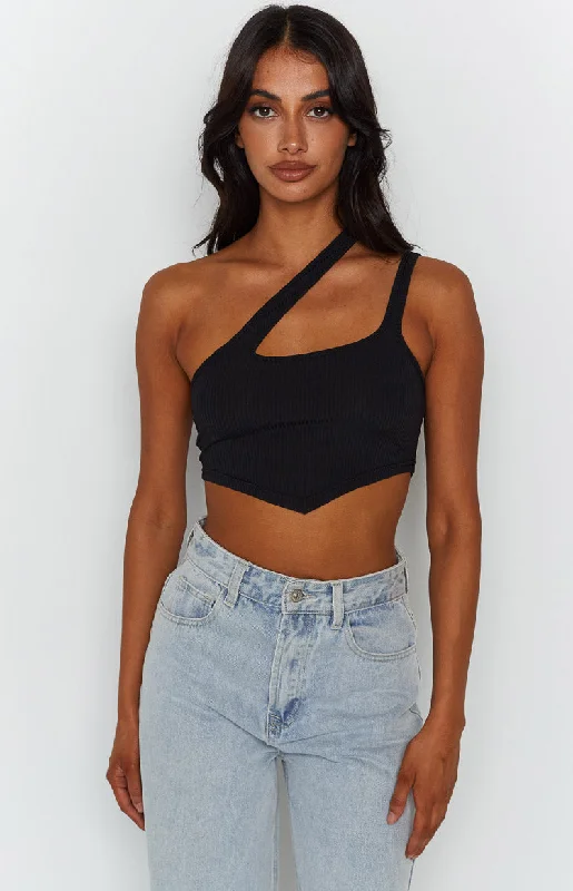 Weekend Extravaganza: Shop Now Florence Black One Shoulder Top