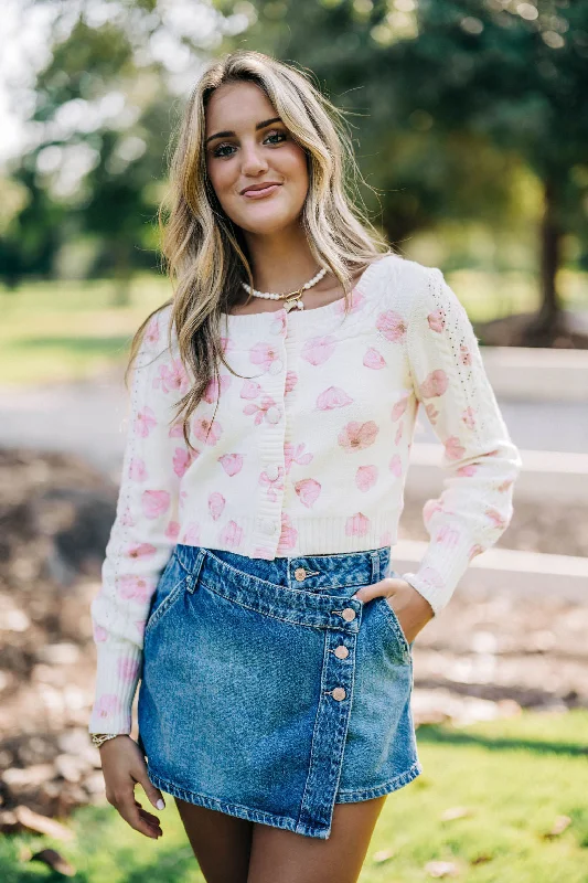 Holiday Sale Middleton Top - Ivory/Pink