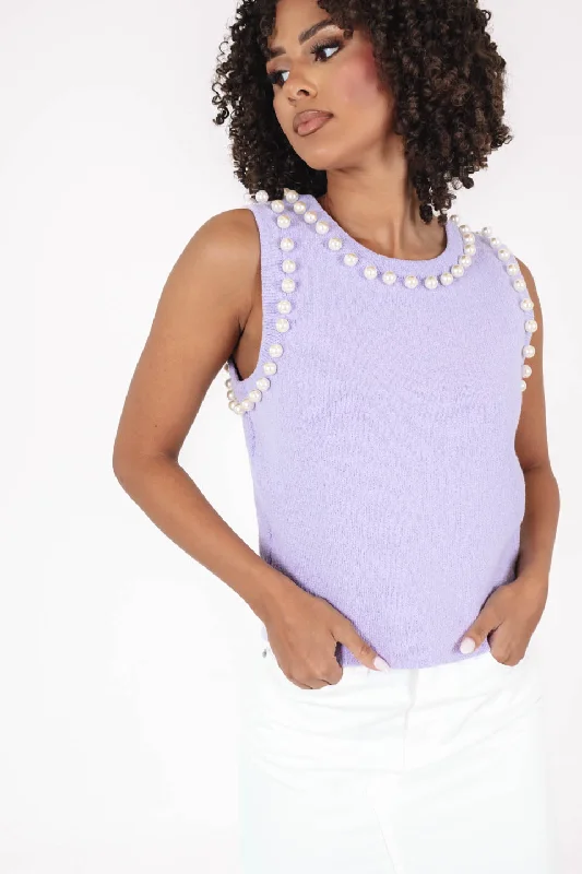 Weekend Discounts to Indulge In Pearl's Night Out Top - Lilac