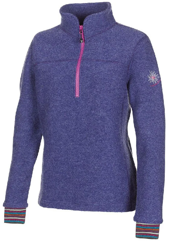 Weekend Savings Sensation DINA HALF ZIP, 100% WOLLE  — PURPLE HAZE