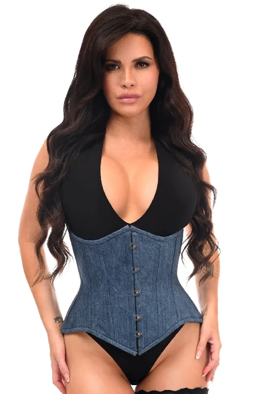 Today’s Deal Modern Denim Waist Cincher with Steel Boning