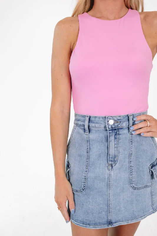 Deep Discounts Game Changer Bodysuit - Pink