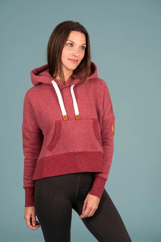 Year-End Clearance Leila Cropped Hoodie Rhubarb