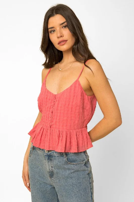 Final Markdown Front  Bottom Ruffle Cami Top